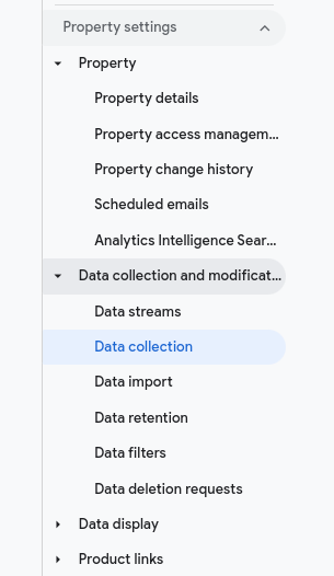 Google Analytics property settings